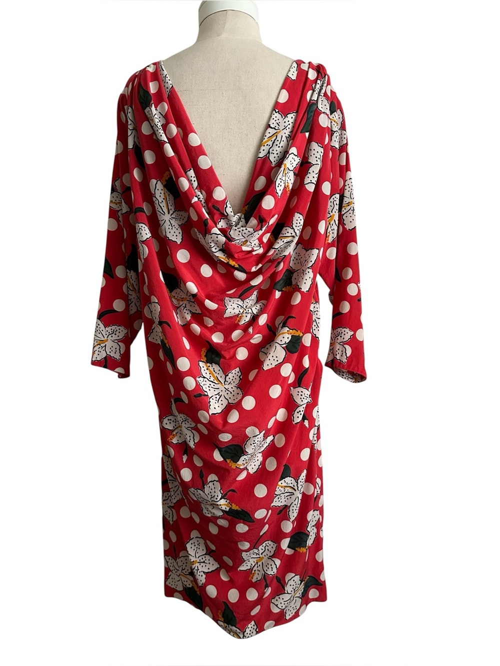 Vintage Miss O Oscar De La Renta Floral Silk Dress 14